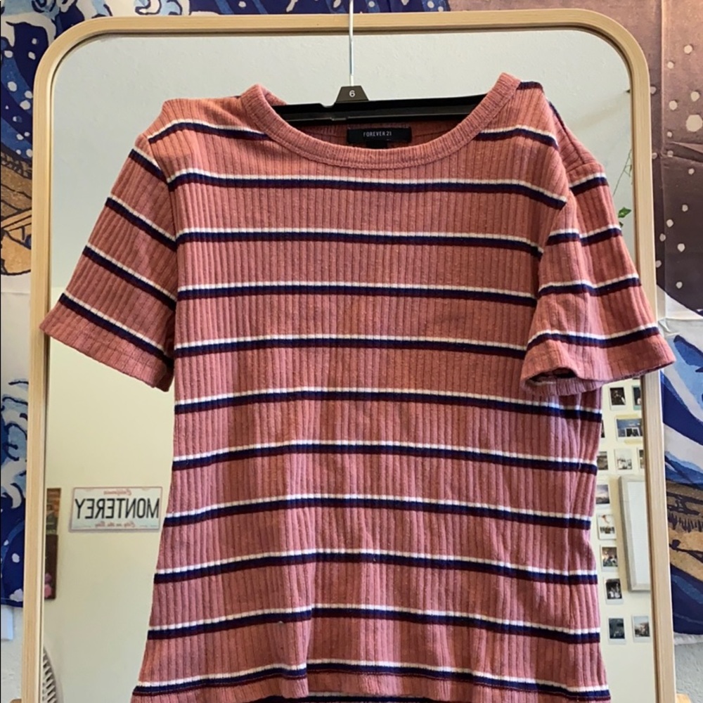 Ribbed T shirt